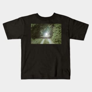 Tunnel of Trees landscape photography Kids T-Shirt